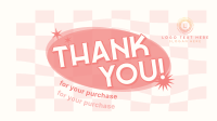 Checkered Thank You Facebook event cover Image Preview