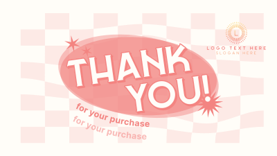 Checkered Thank You Facebook event cover Image Preview