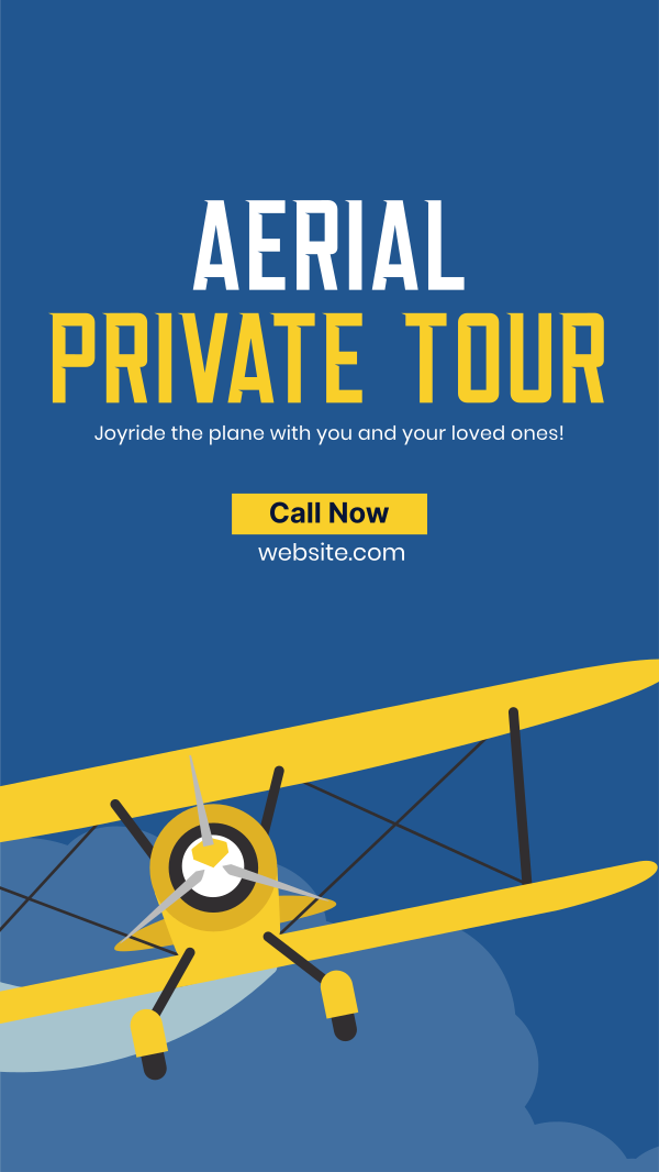 Aerial Private Tour Instagram Story Design Image Preview