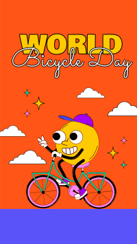 Celebrate Bicycle Day Instagram Story Design