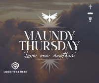 Holy Thursday Message Facebook Post Design