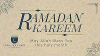 Psychedelic Ramadan Kareem Facebook Event Cover Design