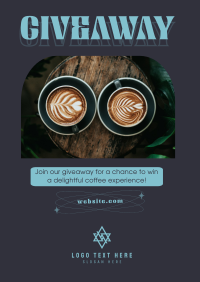 Cafe Coffee Giveaway Promo Poster Image Preview