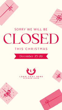 Christmas Closed Holiday TikTok Video Design