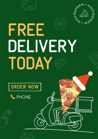 Holiday Pizza Delivery Poster Image Preview