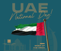 UAE National Flag Facebook Post Design