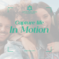 Capture Life in Motion Instagram Post Design
