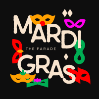Mardi Gras Parade Mask Instagram post Image Preview