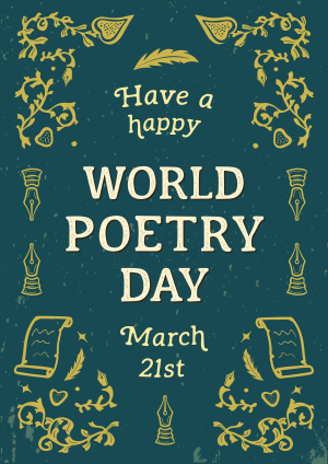 World Poetry Day Flyer Image Preview