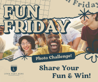 Fun Friday Photo Challenge Facebook Post Design