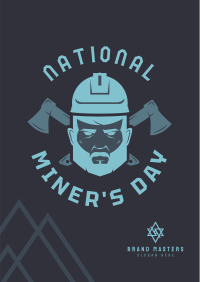 National Miner's Day Poster Image Preview