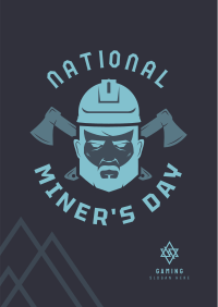National Miner's Day Poster Image Preview