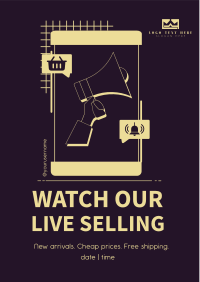 Live Selling Notice Flyer Image Preview