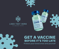 Get Vaccinated Facebook Post Design