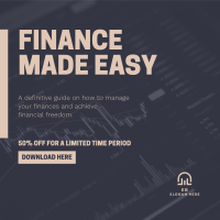 Financial Guide eBook  Instagram Post Design