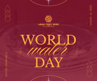 World Water Day Greeting Facebook Post Design