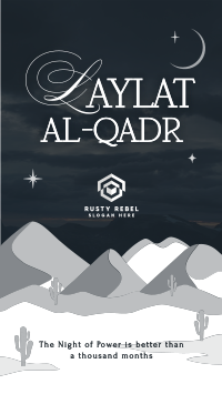 Laylat al-Qadr Desert Instagram Reel Image Preview