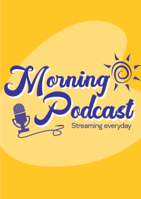 Good Morning Podcast Poster Design