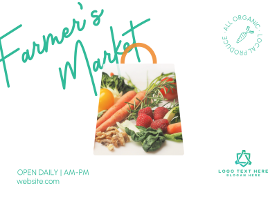 Market Bag Postcard Image Preview