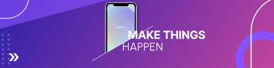 Make things happen LinkedIn Banner Image Preview