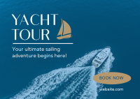 Yacht Tour Postcard Image Preview