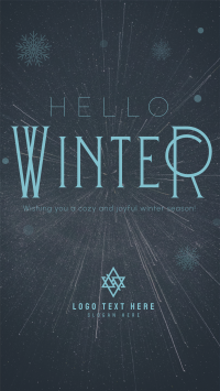 Cozy Winter Greeting Facebook story Image Preview