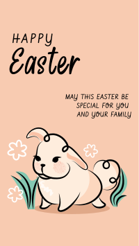 Easter Bunny Greeting Instagram story Image Preview