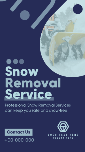 Minimal Snow Removal Instagram story Image Preview
