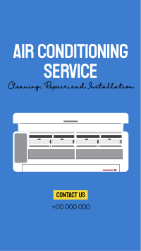 Air Conditioning Service Instagram story Image Preview