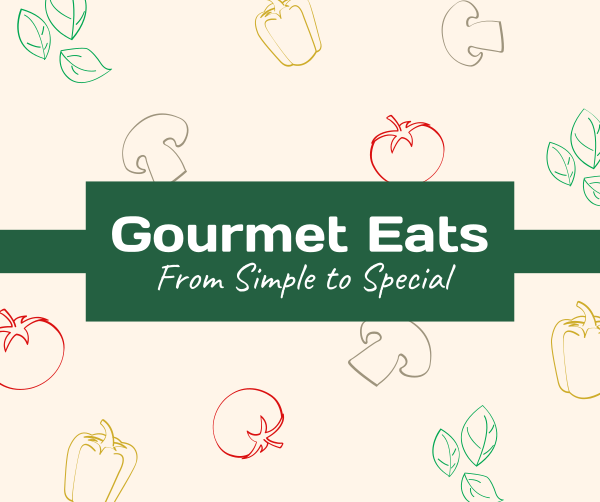 Gourmet Eats Facebook Post Design Image Preview