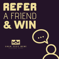 Refer a friend & win Instagram Post Design