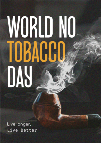 Minimalist Tobacco Day Flyer Design