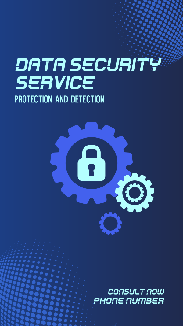 Data Protection Service Instagram Story Design Image Preview