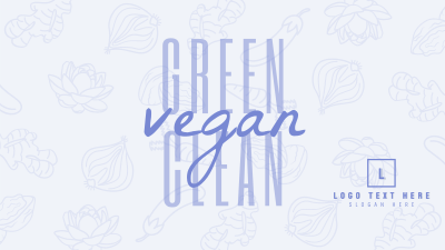 Green Clean and Vegetarian Facebook event cover Image Preview