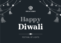 Diwali Festival Postcard Image Preview