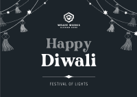 Diwali Festival Postcard Image Preview