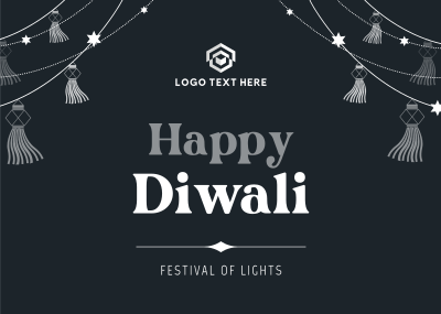 Diwali Festival Postcard Image Preview