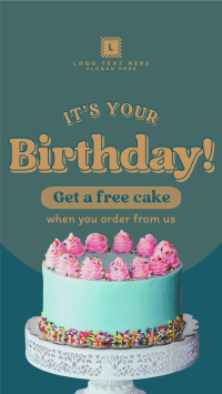 Birthday Cake Promo Instagram reel Image Preview