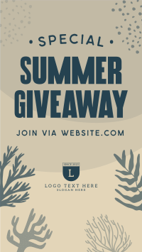 Corals Summer Giveaway Instagram Reel Design