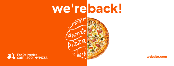 New York Pizza Chain Facebook Cover Design Image Preview