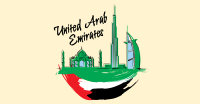 UAE City Scribbles Facebook Ad Design