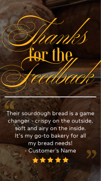 Bread and Pastry Feedback TikTok Video Design