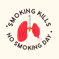 Don't Pop Your Lungs Instagram Post Design