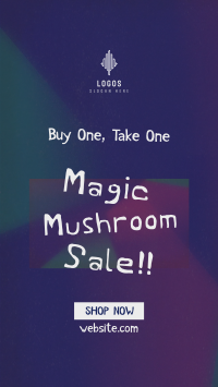 Psychedelic Mushroom Sale Facebook Story Design