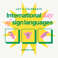 International Day of Sign Languages Linkedin Post Preview