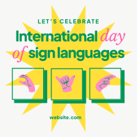 International Day of Sign Languages Linkedin Post Image Preview