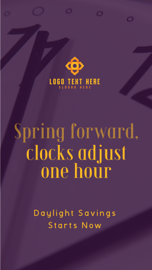 Calm Daylight Savings Reminder Facebook story Image Preview