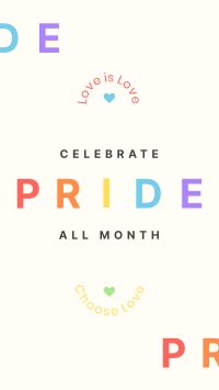 Pride All Month Facebook story Image Preview