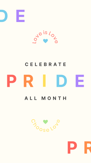 Pride All Month Facebook story Image Preview