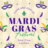 Mardi Gras Festival Linkedin Post Image Preview